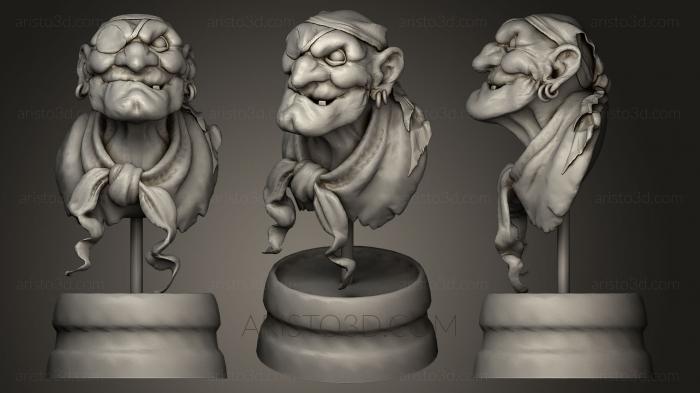 Busts of heroes and monsters (BUSTH_0260) 3D model for CNC machine